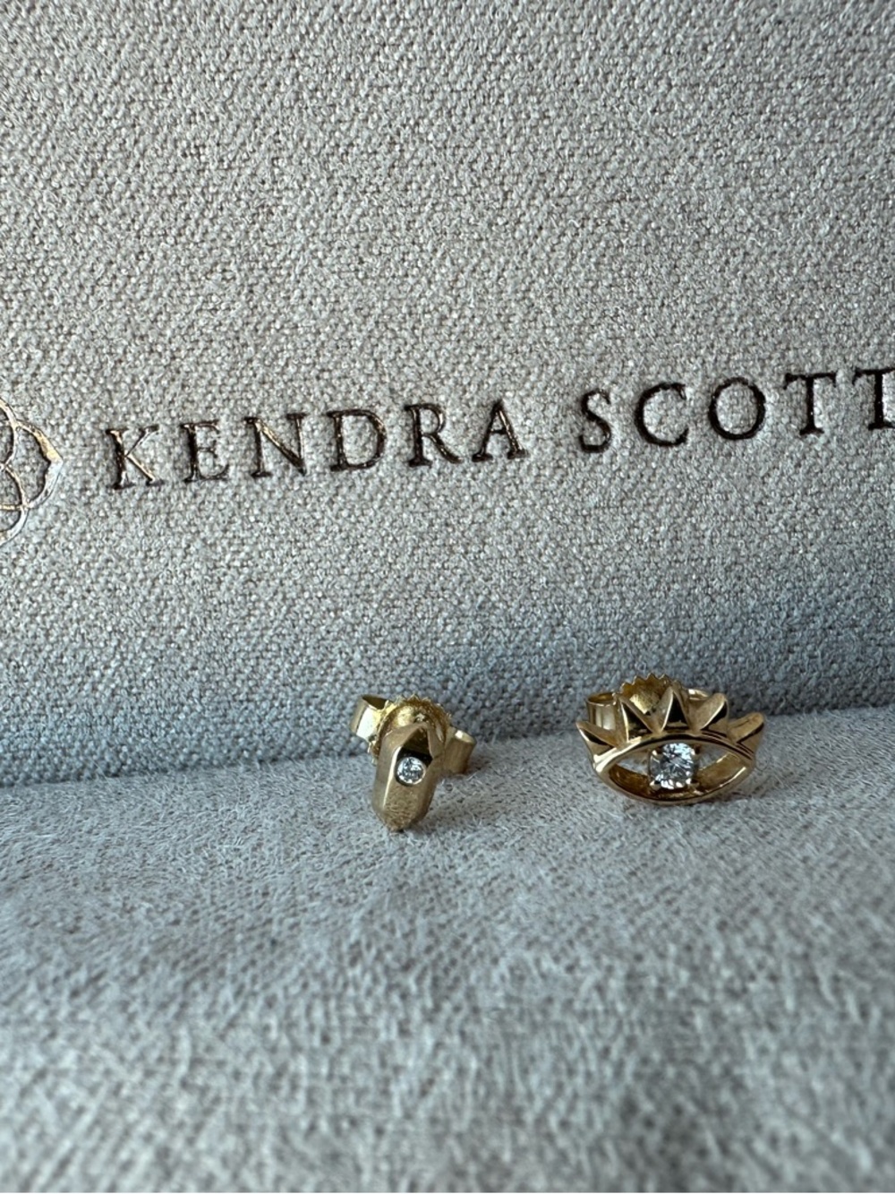 Kendra Scott Fine Jewelry Solid Gold Real Diamond Mini Studs